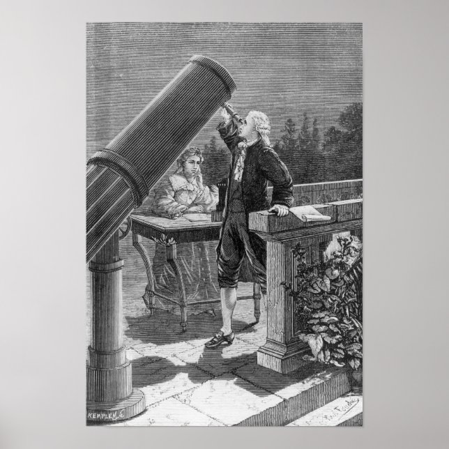 Affiches William Herschel découvre la planète Uranus (Devant)