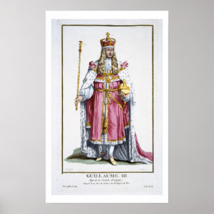 Affiches William III (1650-1702) de l'orange, 1780 (coloré