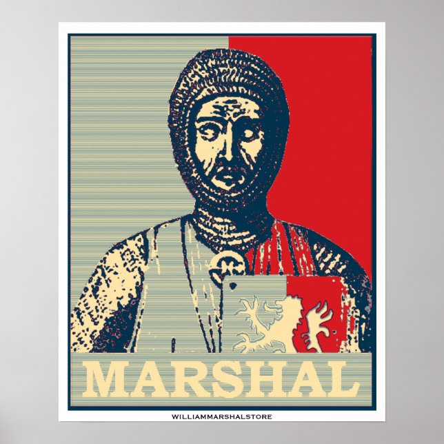 Affiches William Marshal Miroir de la chevalerie Red & Blue (Devant)