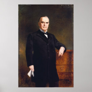 Affiches WILLIAM McKINLEY Portrait par August Benziger Impr