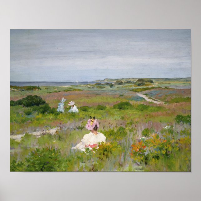 Affiches William Merritt Chase - Paysage - Shinnecock, (Devant)
