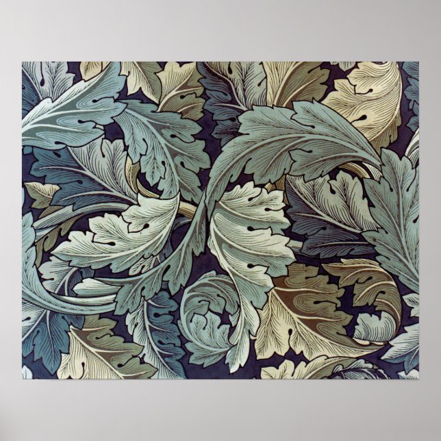 Affiches William Morris Acanthus Feuilles (Devant)