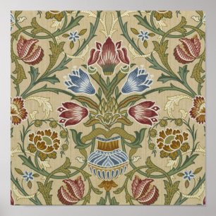 Affiches William Morris Brocade Motif de fond d'écran flora