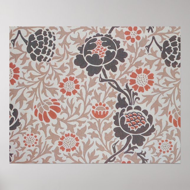 Affiches William Morris Grafton Botanic Art Design (Devant)