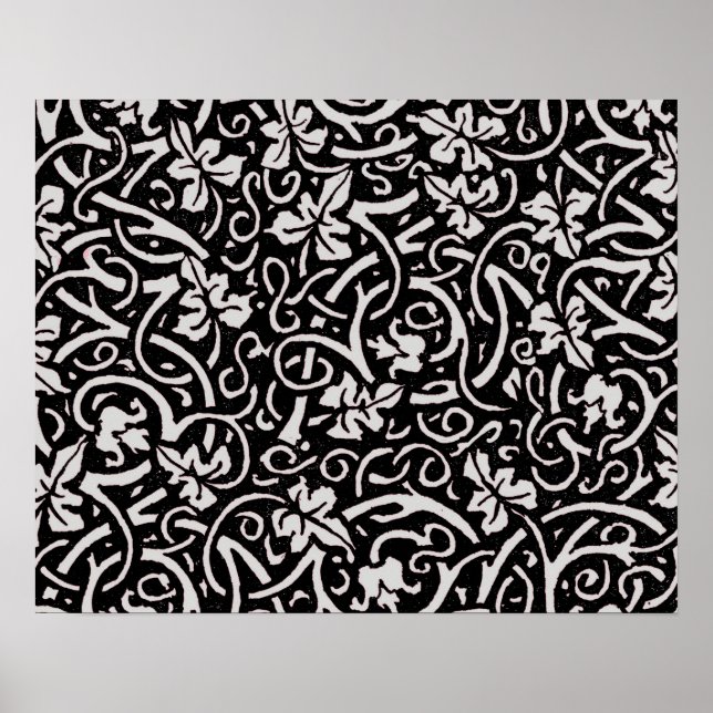 Affiches William Morris Grapevine Motif de fond d'écran (Devant)