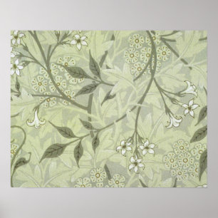 Affiches William Morris Jasmine Botanique Antique Vintage