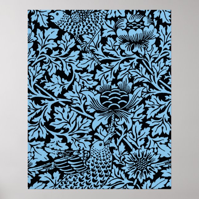 Affiches William Morris Particularités Florales Anénome d'o (Devant)