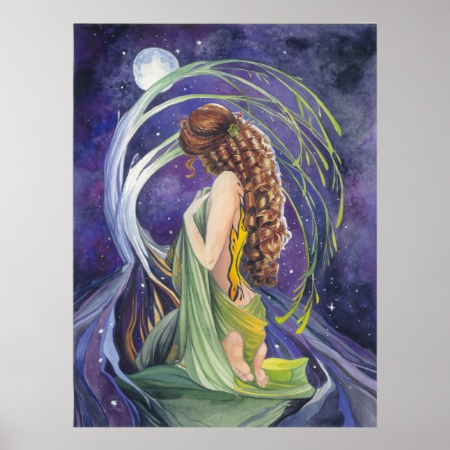 Affiches Willow, la lune et l'affiche de nuit (Devant)