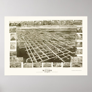 Affiches Wilson, carte panoramique d'OR - 1908