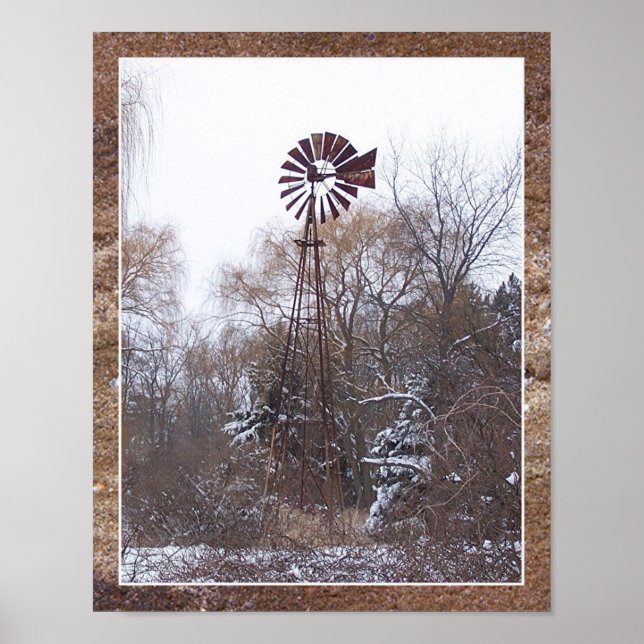 Affiches Windmill hiver - Mat (Devant)