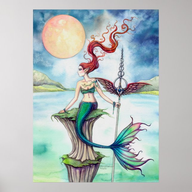 Affiches Winds of Ireland Fantasy Mermaid Art (Devant)