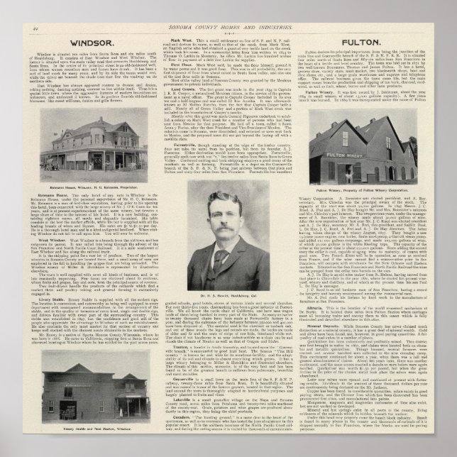 Affiches Windsor, Fulton, California (Devant)