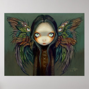 Affiches Winged Seer gothic angel fairy Art Print
