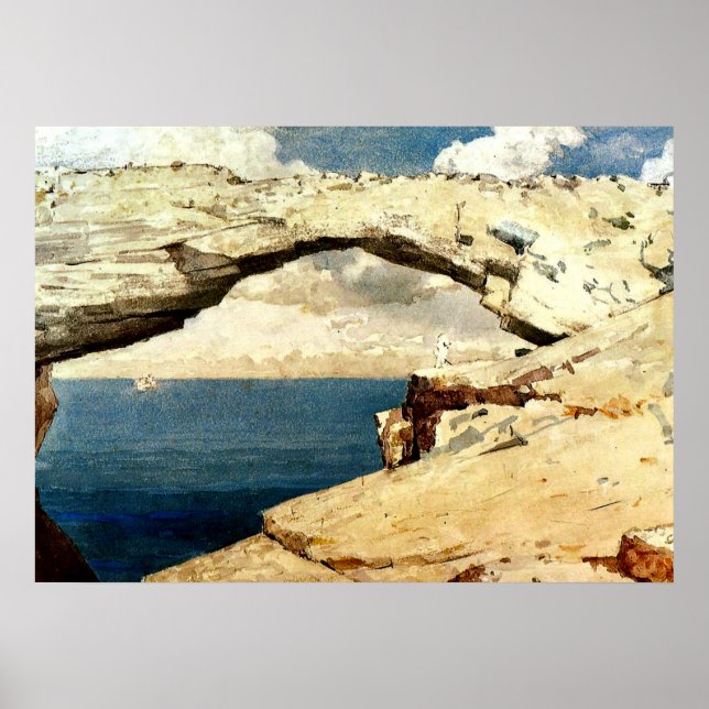 Affiches Winslow Homer - Fenêtres en verre (Devant)