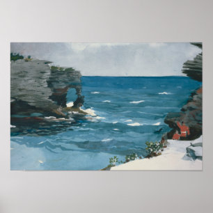 Affiches Winslow Homer - Rocky Shore, Bermudes
