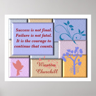 Affiches Winston Churchill quote -poster