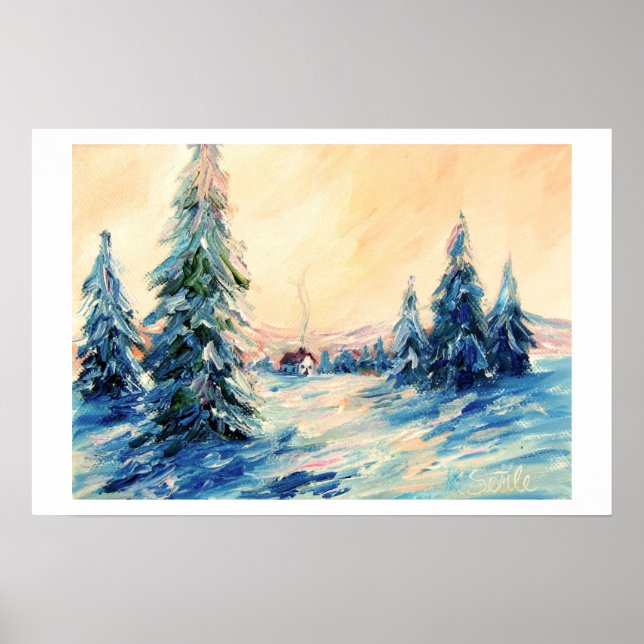 Affiches Winter Settles In Print (Devant)