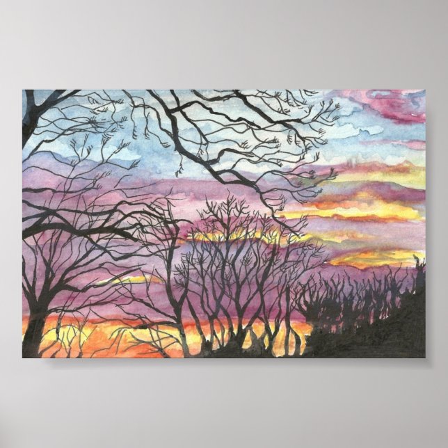 Affiches Winter Sunrise Fine Art Print (Devant)