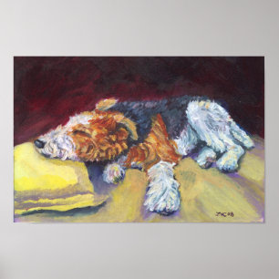 Affiches Wire Fox Terrier Print