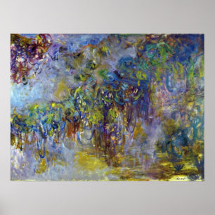 Affiches Wisteria (moitié droite) de Claude Monet