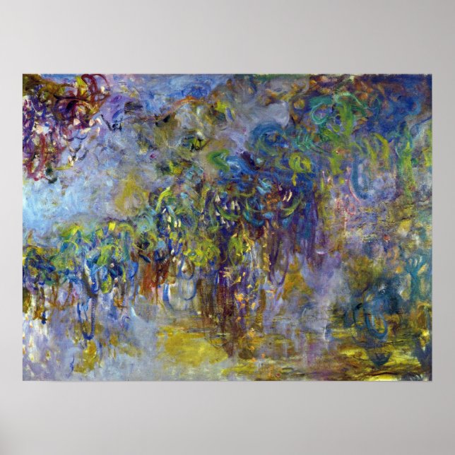 Affiches Wisteria (moitié droite) de Claude Monet (Devant)