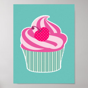 Affiches WIth Polka Dot Cherry