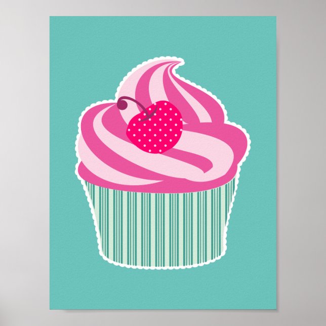 Affiches WIth Polka Dot Cherry (Devant)