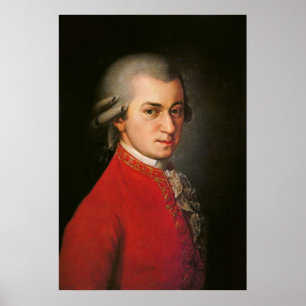 Affiches Wolfgang Amadeus Mozart Portrait