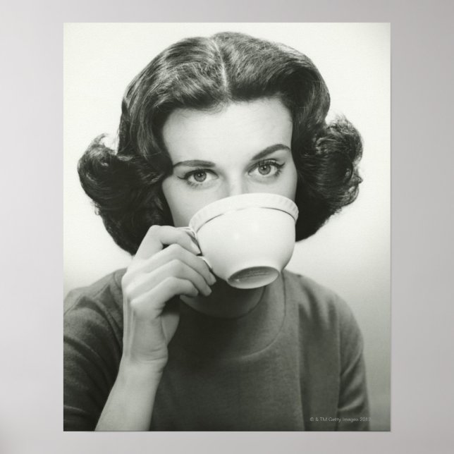 Affiches Woman drinking (Devant)