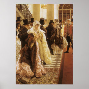 Affiches Woman of Fashion by Tissot, Vintage Victorian Art