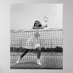 Affiches Woman Playing Tennis