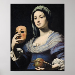 Affiches Woman with a Mask