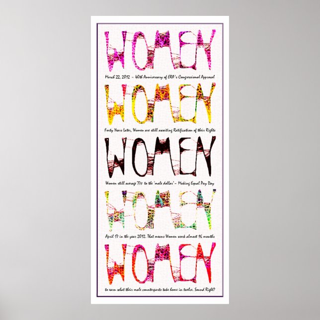 Affiches WOMEN 2012 - ERA 40th / Equal Pay Day (Devant)