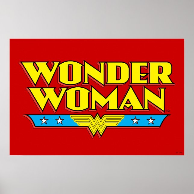 Affiches Wonder Woman Nom et logo (Devant)
