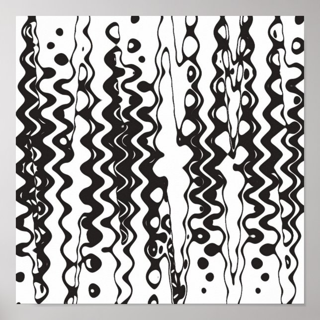 Affiches Wonky B&W (Devant)