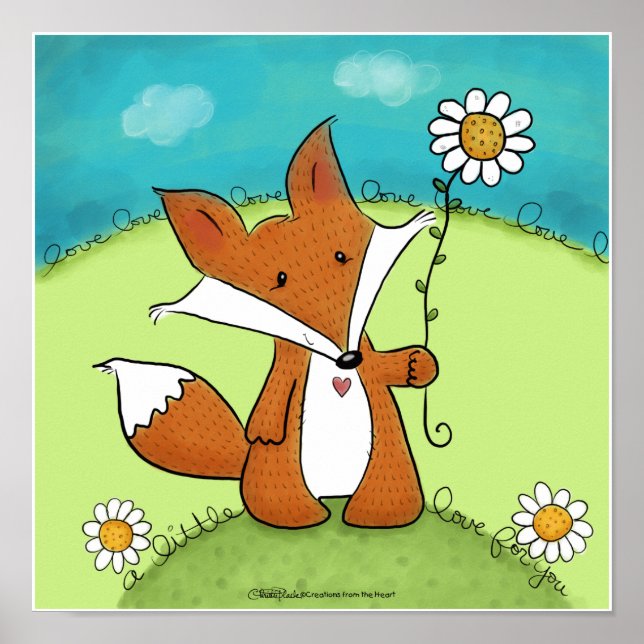 Affiches Woodland Fox Little Love for You (Devant)