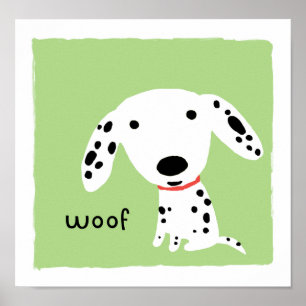 Affiches Woof dalmatien
