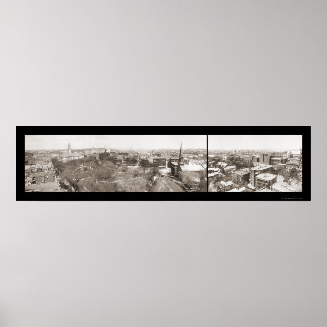 Affiches Worcester MA Sky Photo 1910 (Devant)