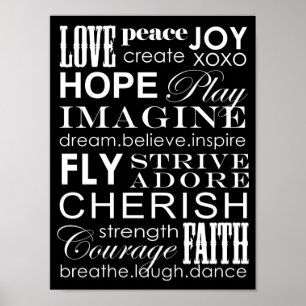 Affiches Words To Live By