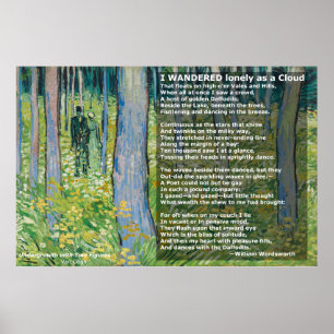 Affiches Wordworth's I Wandered solely as a Cloud/Daffodils