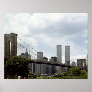 Affiches World Trade Center, Brooklyn Bridge, New York