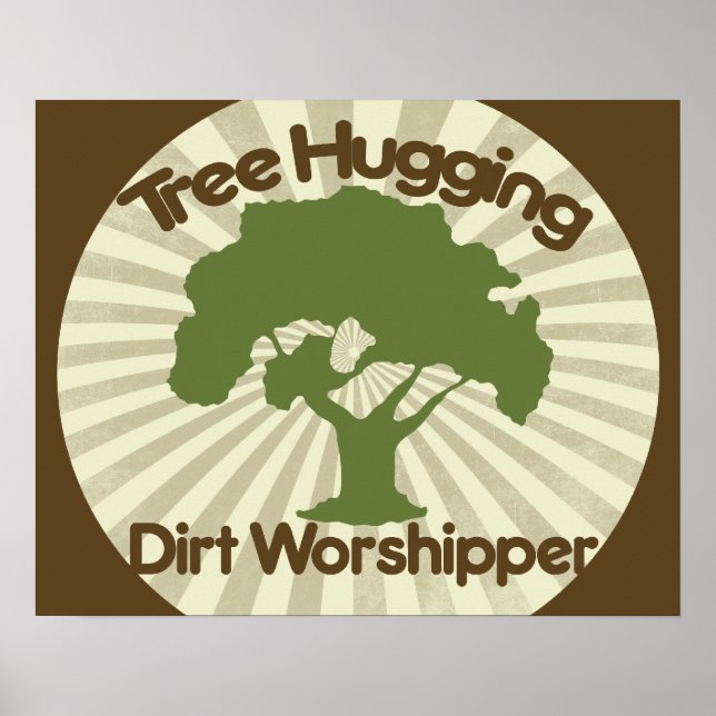 Affiches Worshiper en serrure d'arbre (Devant)