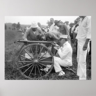 Affiches WW1 Machine Gun, 1917