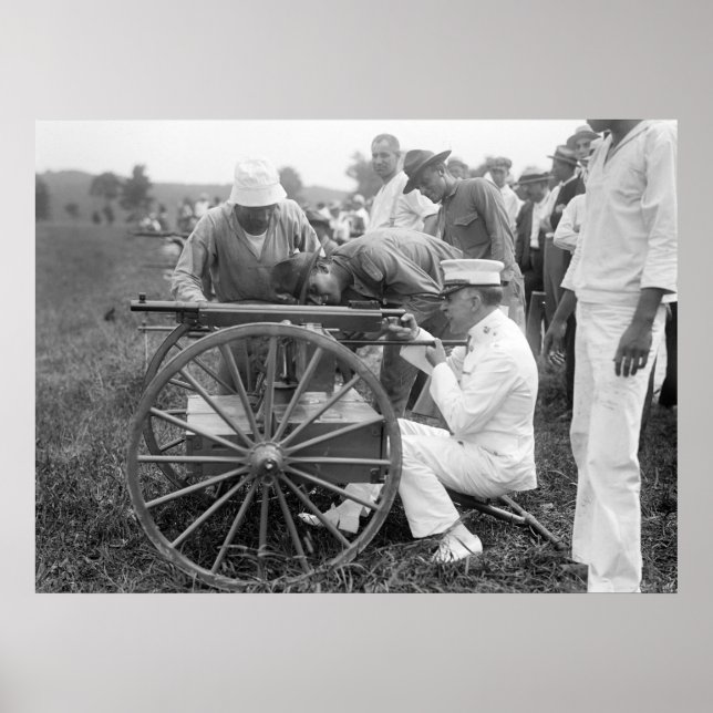 Affiches WW1 Machine Gun, 1917 (Devant)