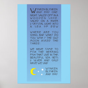 Affiches Wynken, Blynken, et Nod