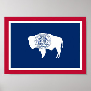 Affiches Wyoming Flag