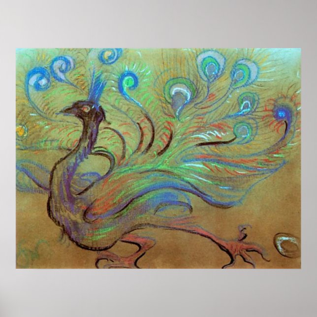 Affiches Wyspianski, Peacock, 1897 (Devant)