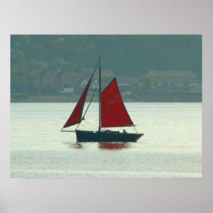 Affiches Yacht vintage à la baie de Cardiff