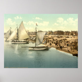 Affiches Yachts Démarrage à Yarmouth, Norfolk, Angleterre