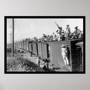 Affiches Yaqui Indian Fighters RR Train 1892